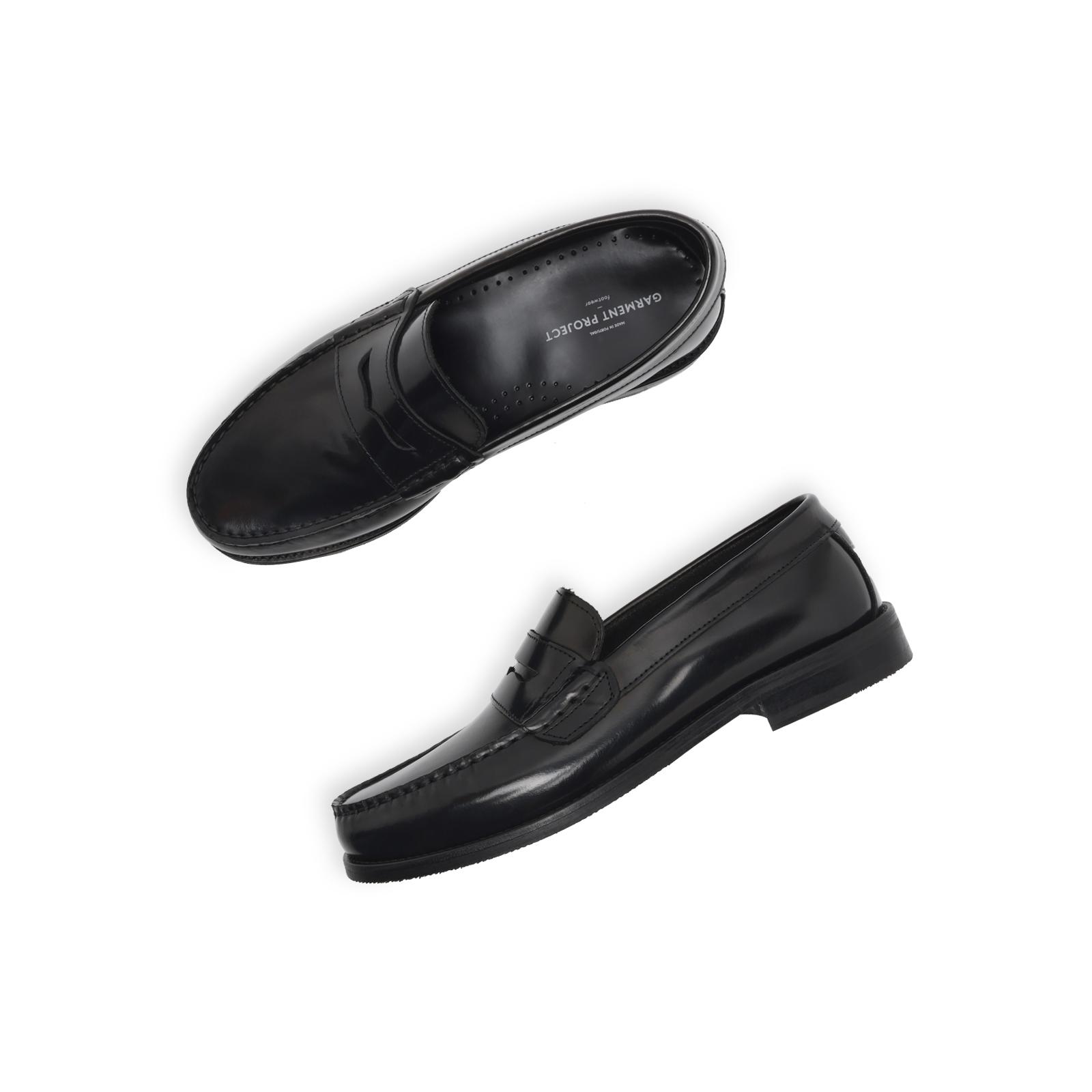 Garment Project Miles Penny Loafer Schuhe Schwarz